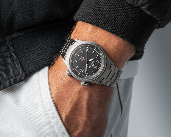 Bremont Altitude MB Meteor Black Titanium Barrel Bracelet Watch