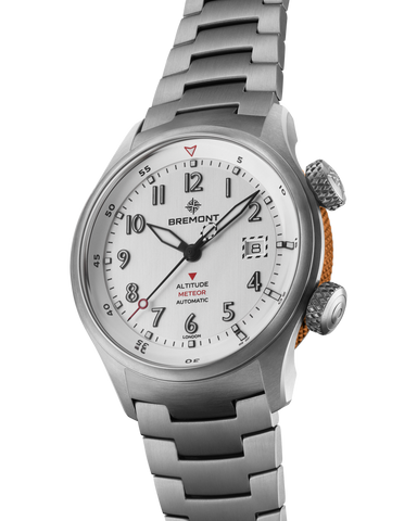 Bremont Altitude MB Meteor Silver Orange Barrel Bracelet Watch