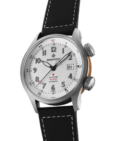 Bremont Altitude MB Meteor Silver Orange Barrel Leather Watch