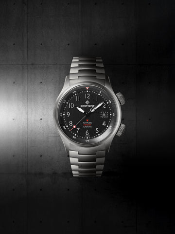 Bremont Altitude MB Meteor Black Orange Barrel Bracelet Watch