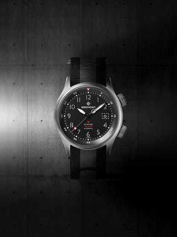 Bremont Altitude MB Meteor Black DLC Barrel Nato Watch