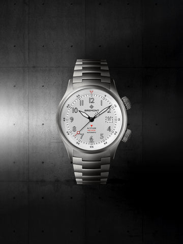 Bremont Altitude MB Meteor Silver Titanium Barrel Bracelet Watch