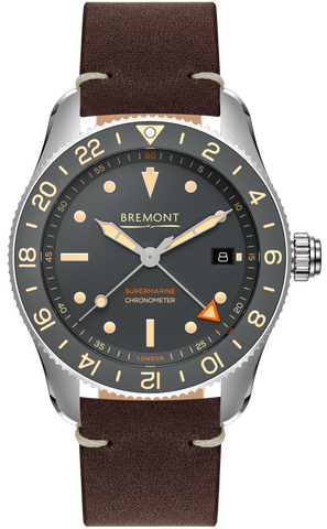 Bremont Watch Supermarine S302 GMT Leather Limited Edition S302-GR-L-S