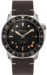 Bremont Watch Supermarine S502 GMT Leather S502-BK-L-S