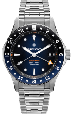Bremont Supermarine 300M GMT Blue Black Bracelet Limited Edition Watch