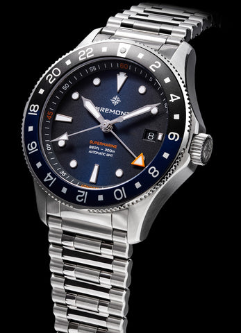 Bremont Supermarine 300M GMT Blue Black Bracelet Limited Edition Watch