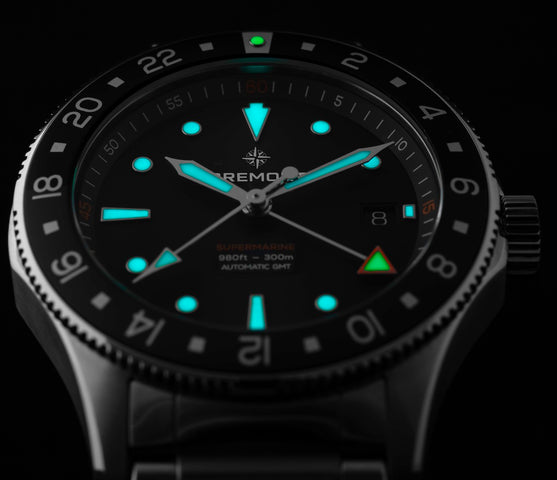 Bremont Supermarine 300M GMT Green Black Rubber Watch