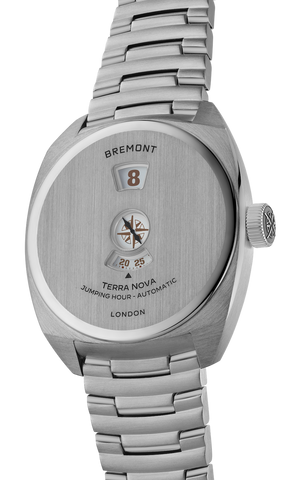 Bremont Terra Nova Jumping Hour Steel Bracelet Watch