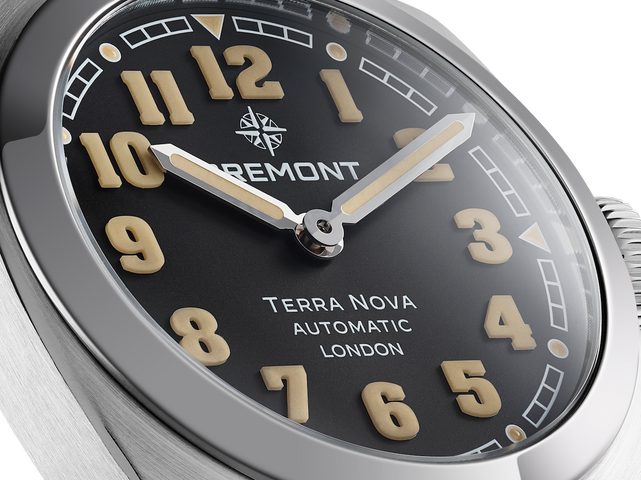 Bremont Terra Nova 38 Black Leather Watch