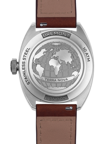 Bremont Terra Nova 38 Black Leather Watch