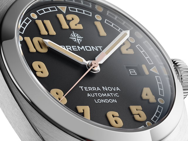 Bremont Terra Nova 40.5 Date Black Leather Watch