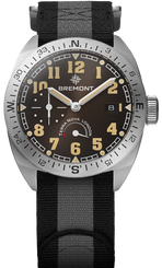 Bremont Watch Terra Nova 40.5 Turning Bezel Power Reserve Black Nato TN40-PWR-SS-BK-N-S