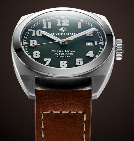 Bremont Terra Nova 40.5 Date Green Leather Watch