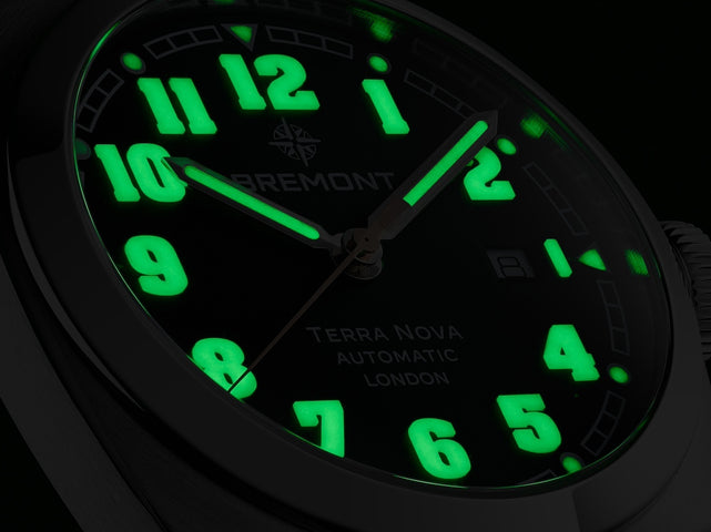 Bremont Watch Terra Nova 40.5 Date Green Nato