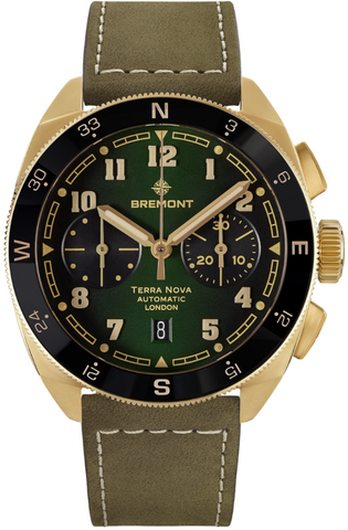 Terra Nova Chronograph Bronze Leather TN42-CHR-BZ-GN-L-S