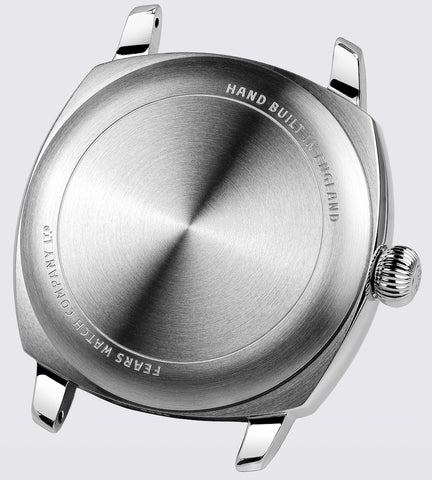 Fears Brunswick 40.5 Jump Hour Raven Black Leather Watch