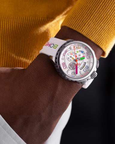 Bomberg Bolt-68 Racing Chroma Carbone White Limited Edition Watch