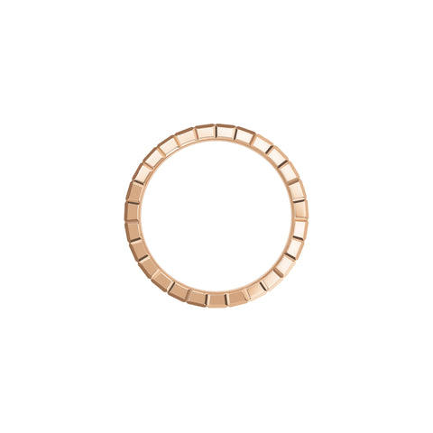 Chopard Ice Cube 18ct Rose Gold Diamond Double Medium Ring