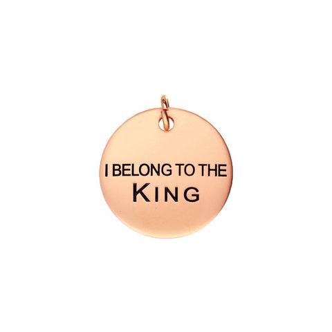 Chatsworth The Dog Copper Vermeil I Belong To The King Dog Tag, G889.