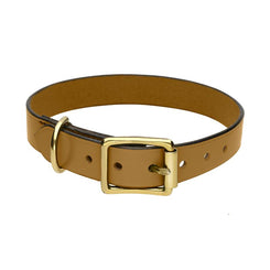 Chatsworth The Dog Gold English Leather Brass Buckle 2.5cm Collar G926