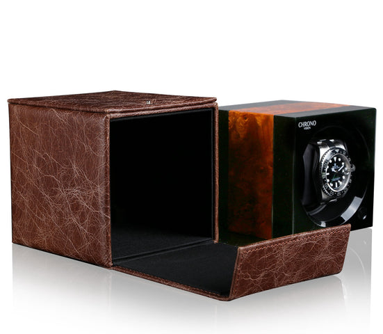 Chronovision Watch Winder Travel Box Brown for Chronovision One D