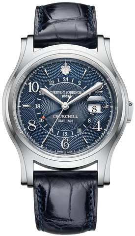 Cuervo y Sobrinos Watch Churchill 1895 GMT 2811.1GMTB
