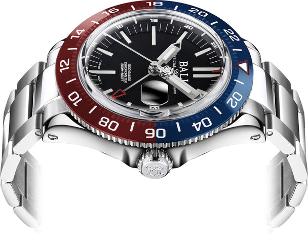 Ball Watch Company Engineer III Outlier Limited Edition Watch with black dial, steel bracelet, steel case