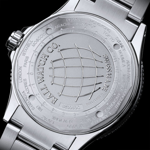 Ball Watch Company Engineer III Outlier Limited Edition Watch with blue dial, steel bracelet, steel case
