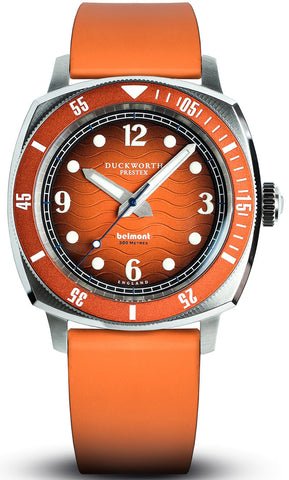 Duckworth Prestex Watch Belmont Dive Orange Rubber D328-05-OR