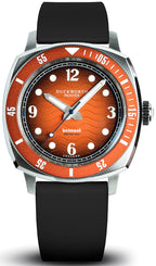 Duckworth Prestex Watch Belmont Dive Orange Black Rubber D328-05-AR
