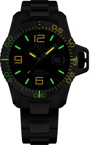 Ball Watch Company Engineer Hydrocarbon EOD Titanium Watch with black dial, titanium strap