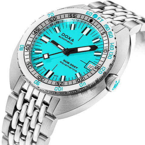 Doxa SUB 200T Aquamarine Iconic Bracelet Watch