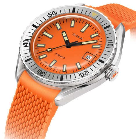 Doxa Sub 200 Professional Orange Rubber Watch