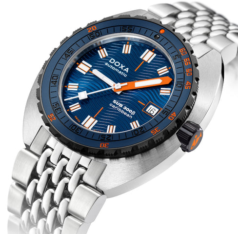 Doxa SUB 300 Beta Ceramic Steel Caribbean Bracelet Watch