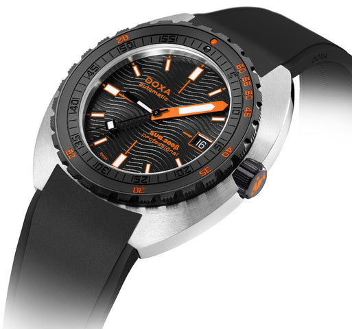 Doxa SUB 300 Beta Ceramic Steel Professional Rubber Black Watch