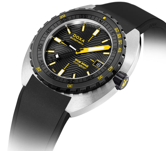 Doxa SUB 300 Beta Ceramic Steel Divingstar Rubber Black Watch