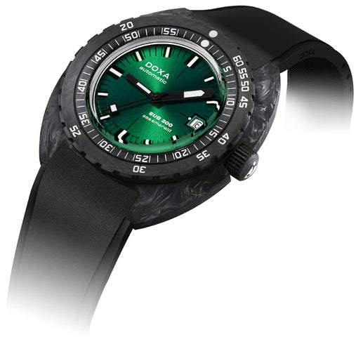 Doxa SUB 300 Carbon Sea Emerald Rubber Watch