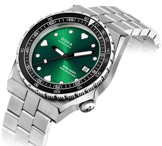 Doxa SUB 600T Sea Emerald Ceramic Bracelet Watch product image