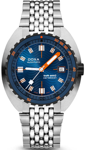 Doxa Watch SUB 300 Beta Ceramic Steel Caribbean Bracelet 830.10.201.10