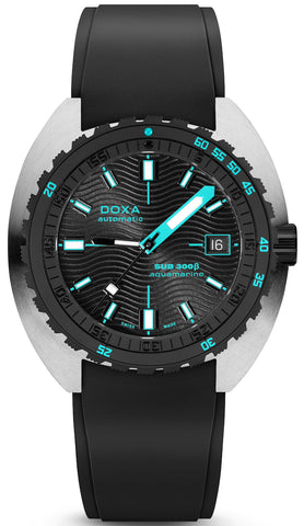 Doxa Watch SUB 300 Beta Ceramic Steel Aqamarine Rubber Black 830.10.241.20
