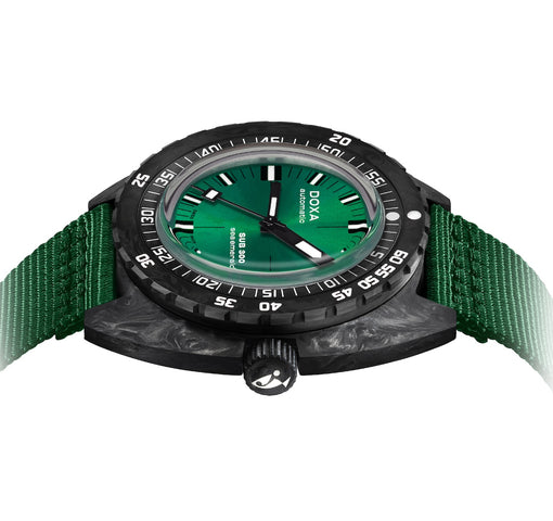 Doxa SUB 300 Carbon Sea Emerald Nato Watch