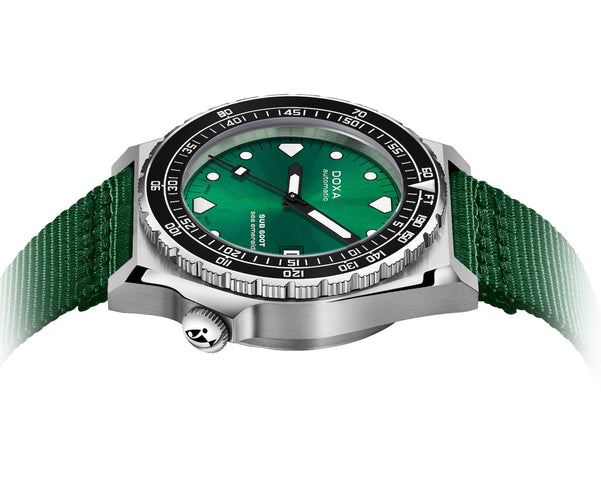 Doxa SUB 600T Sea Emerald Ceramic Nato Watch product image