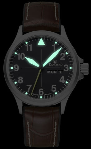 Damasko DK36 Leather Pin Watch D