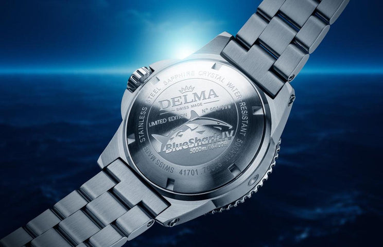 Delma Blue Shark IV Black Limited Edition Watch