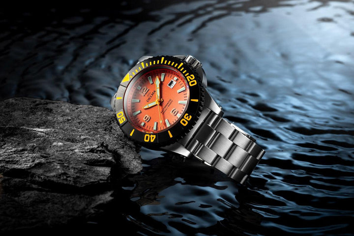 Delma Blue Shark IV Orange Limited Edition Watch