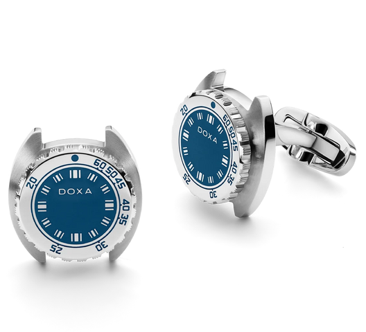 Doxa Cufflinks SUB Caribbean Blue CUF.10.201