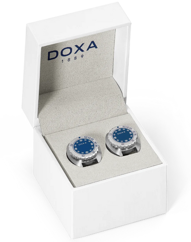 Doxa Cufflinks SUB Caribbean Blue