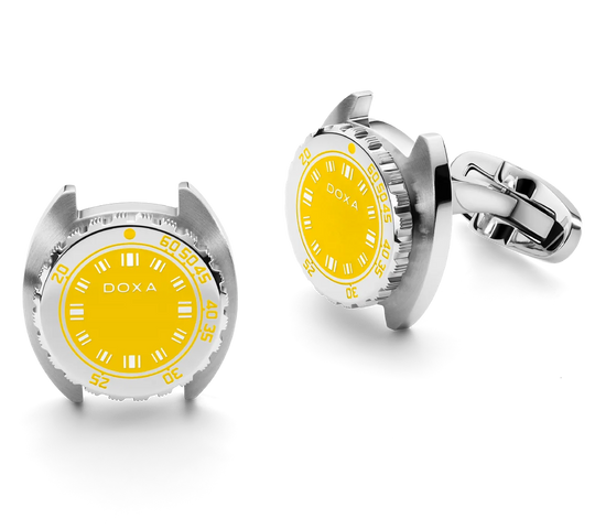 Doxa Cufflinks SUB Divingstar Yellow CUF.10.361