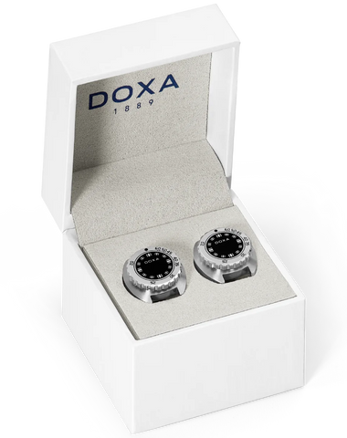 Doxa Cufflinks SUB Sharkhunter Black
