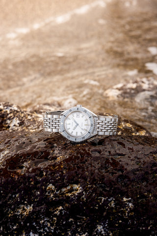 Doxa Sub 200 Whitepearl Stainless Steel Bracelet Watch